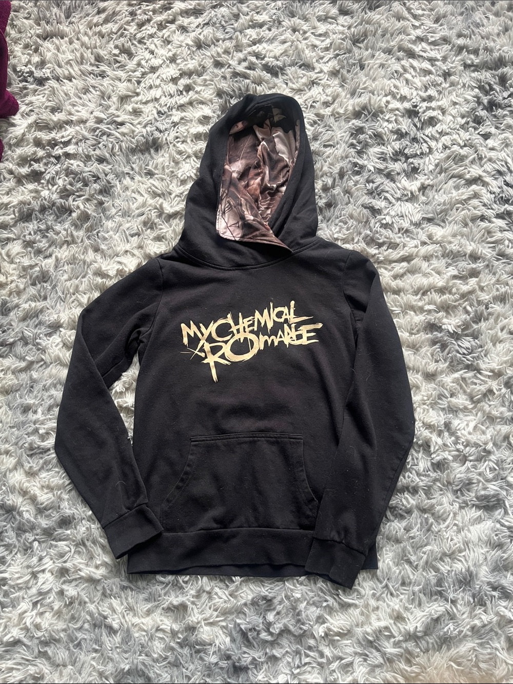 My Chemical Romance Black Hoodie with Gold Logo